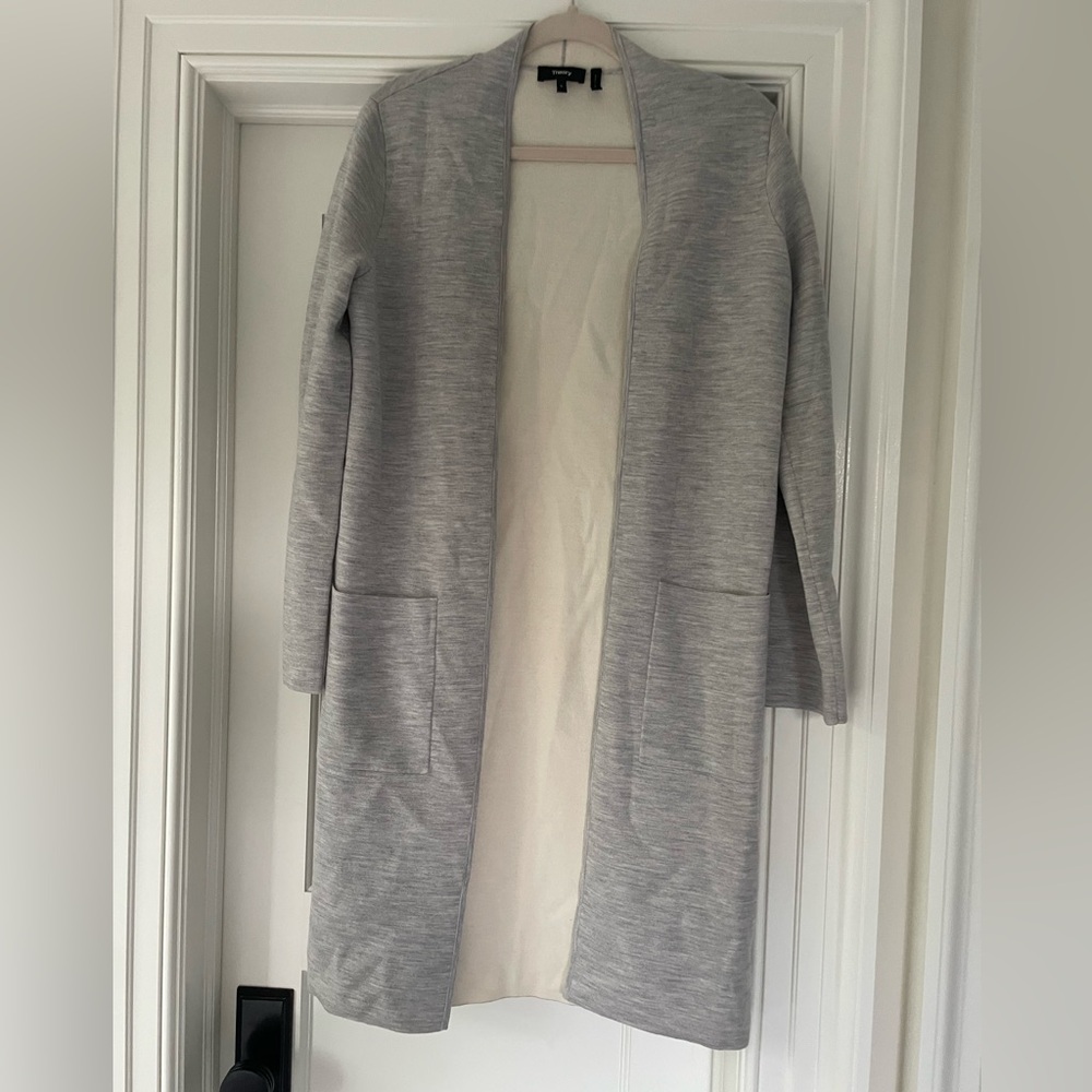 Theory Gray Cardigan Sweater